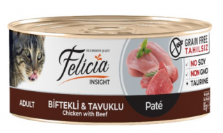 Felicia Tahılsız Biftekli Tavuklu Kıyılmış 85 gr Kedi Maması kullananlar yorumlar